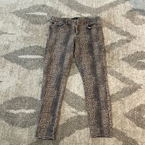 Dear John Cheetah Print Hi Rise Skinny Jean 29